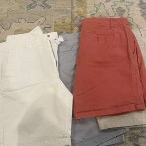 Bonobos Shorts in Light Gray and Rust khaki white 34